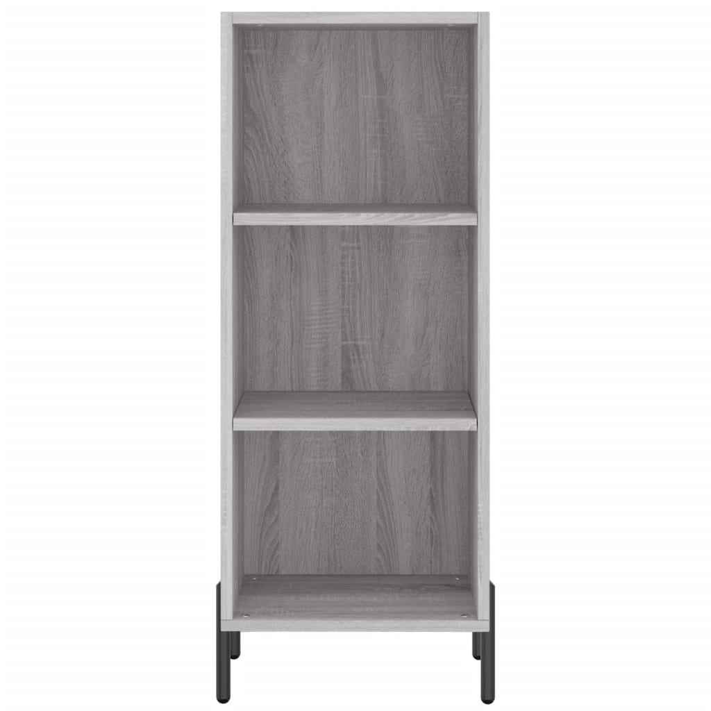 Hoge Kast 34,5X34X180 Cm Bewerkt Hout Grijs Sonoma Eikenkleurig