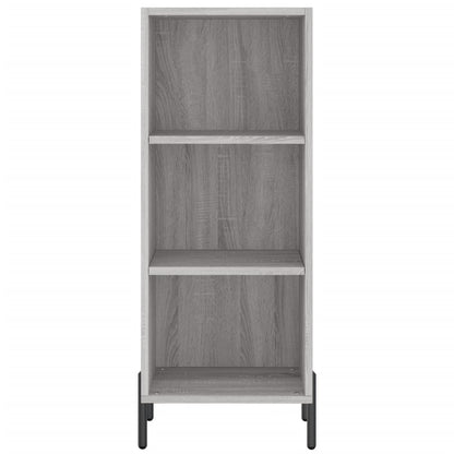 Hoge Kast 34,5X34X180 Cm Bewerkt Hout Grijs Sonoma Eikenkleurig