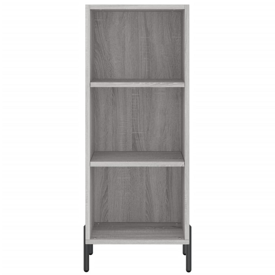 Hoge Kast 34,5X34X180 Cm Bewerkt Hout Grijs Sonoma Eikenkleurig