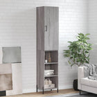Hoge kast 34,5x34x180 cm grijs sonoma eiken