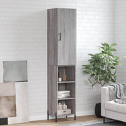 Hoge kast 34,5x34x180 cm grijs sonoma eiken