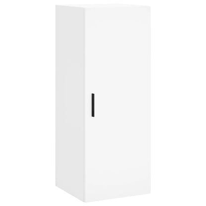 Hoge Kast 34,5X34X180 Cm Bewerkt Hout Wit