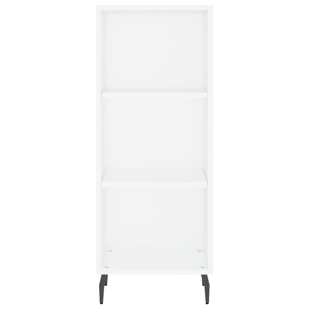 Hoge Kast 34,5X34X180 Cm Bewerkt Hout Wit