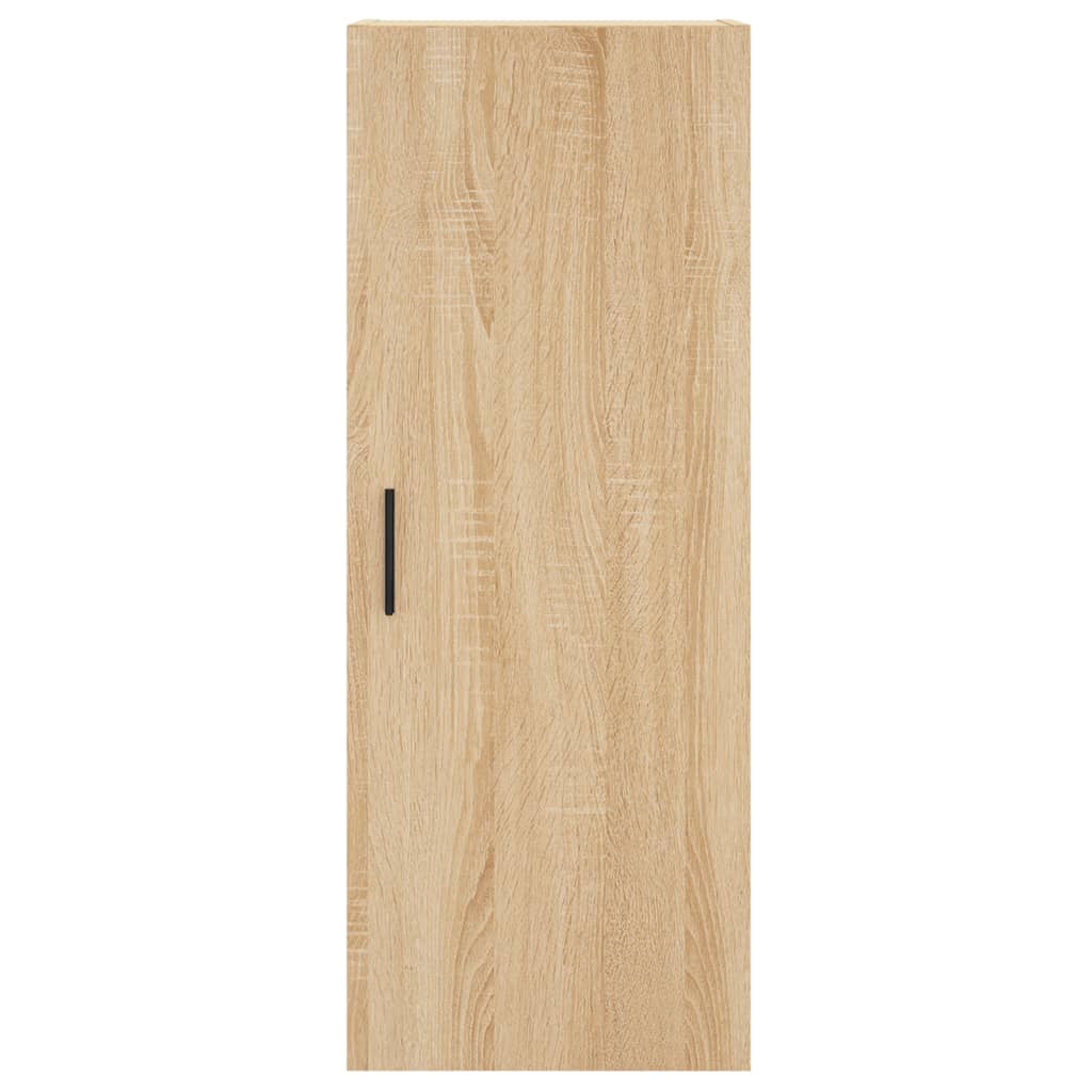 Hoge kast 34,5x34x180 cm bewerkt hout sonoma eikenkleurig