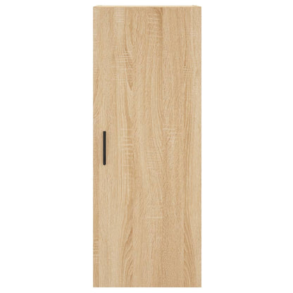 Hoge kast 34,5x34x180 cm bewerkt hout sonoma eikenkleurig