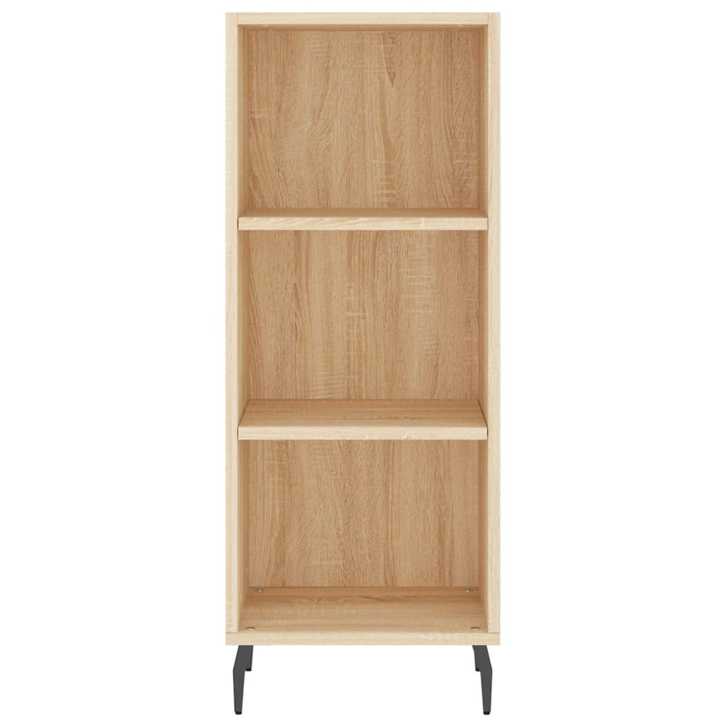 Hoge kast 34,5x34x180 cm bewerkt hout sonoma eikenkleurig