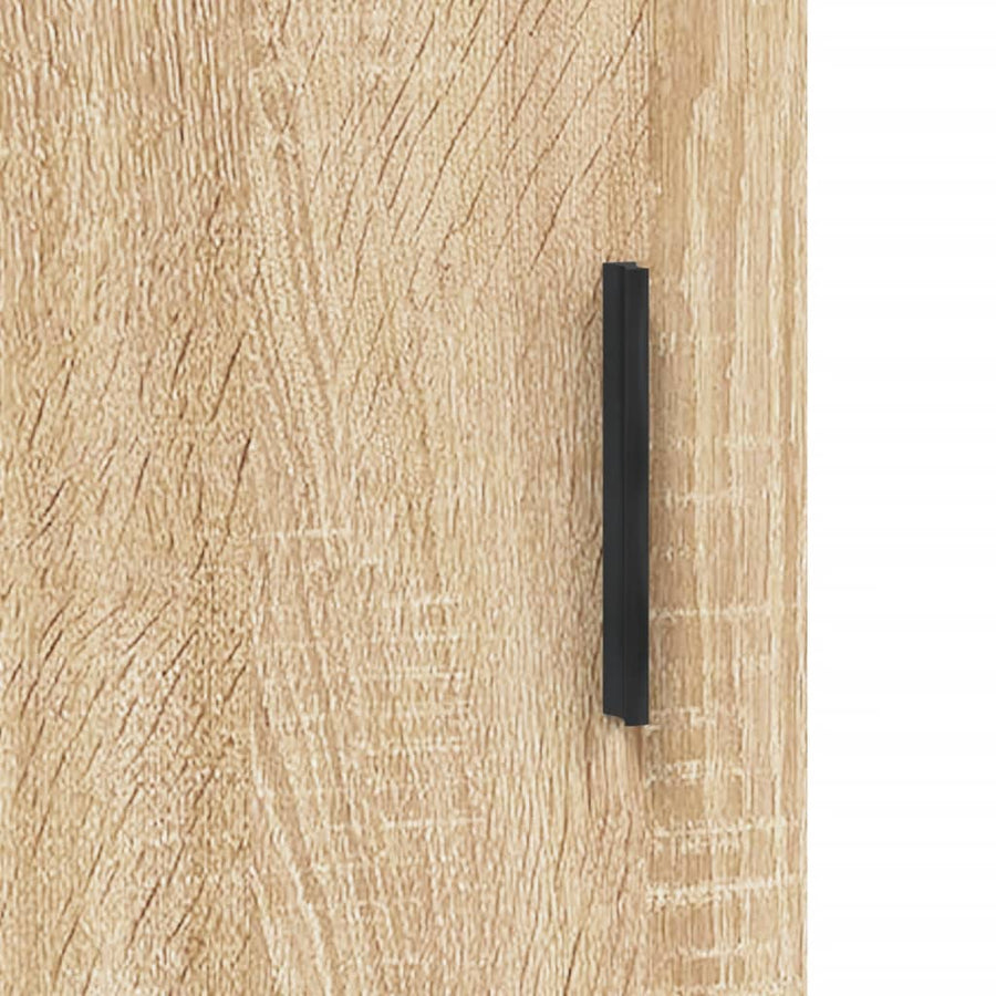 Hoge kast 34,5x34x180 cm bewerkt hout sonoma eikenkleurig