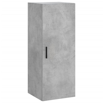 Hoge Kast 34,5X34X180 Cm Bewerkt Hout Betongrijs