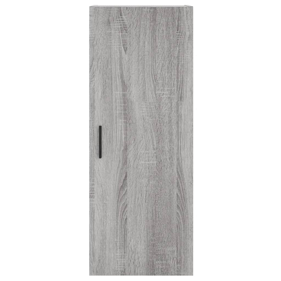Hoge Kast 34,5X34X180 Cm Bewerkt Hout Grijs Sonoma Eikenkleurig