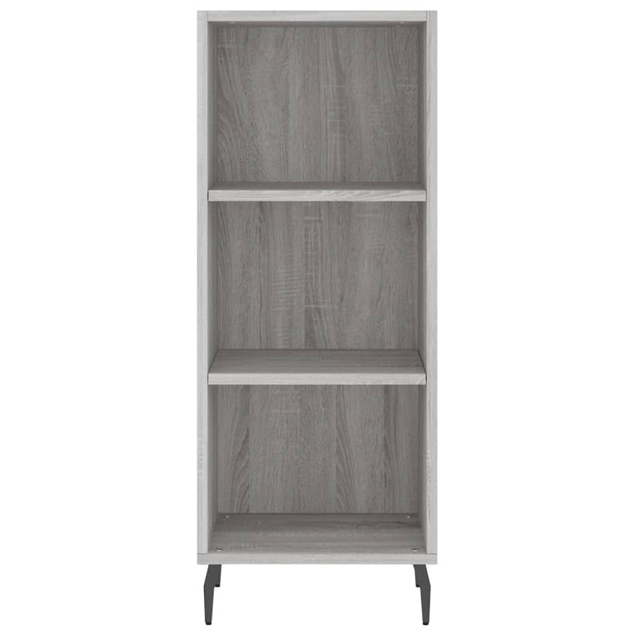 Hoge Kast 34,5X34X180 Cm Bewerkt Hout Grijs Sonoma Eikenkleurig