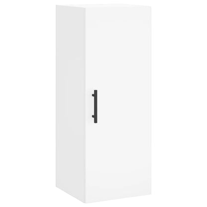 Hoge Kast 34,5X34X180 Cm Bewerkt Hout Wit