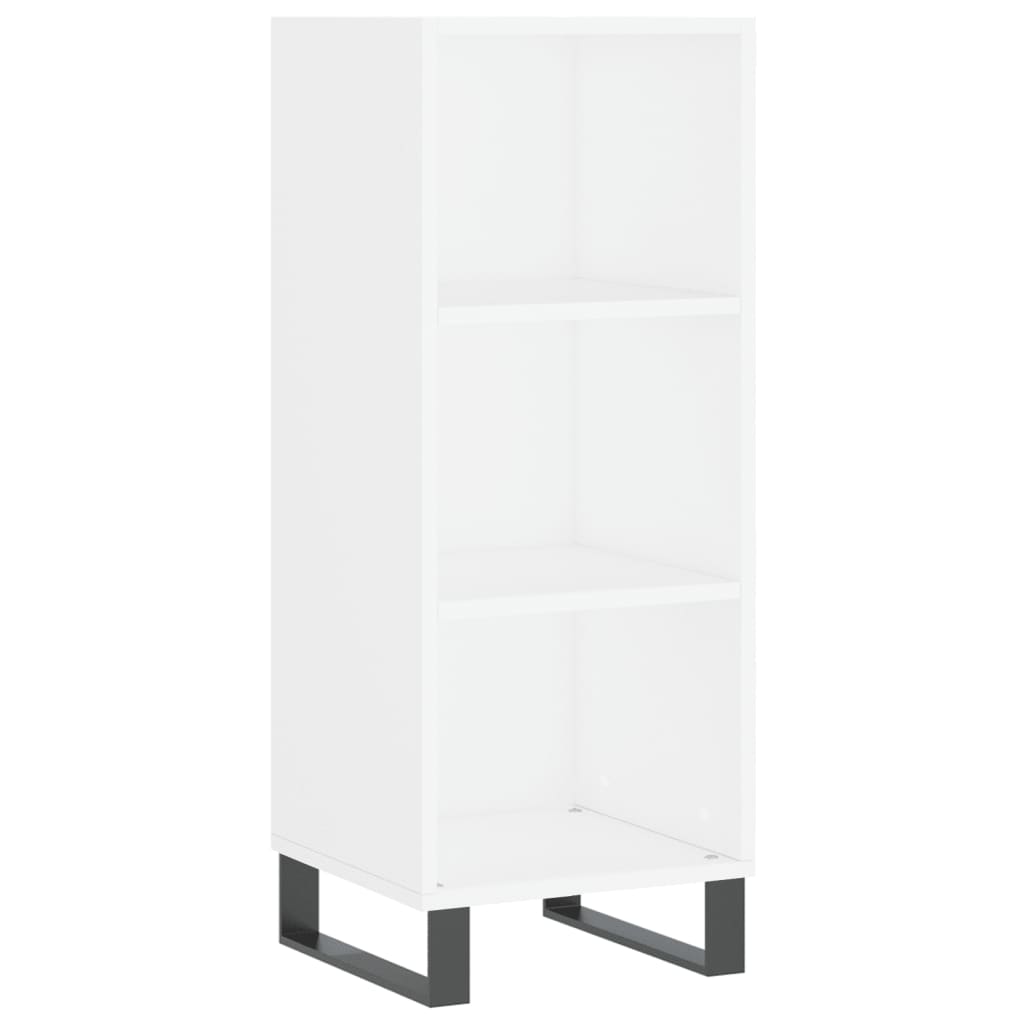 Hoge Kast 34,5X34X180 Cm Bewerkt Hout Wit