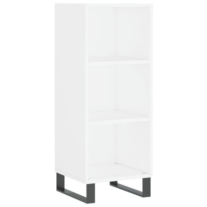Hoge Kast 34,5X34X180 Cm Bewerkt Hout Wit