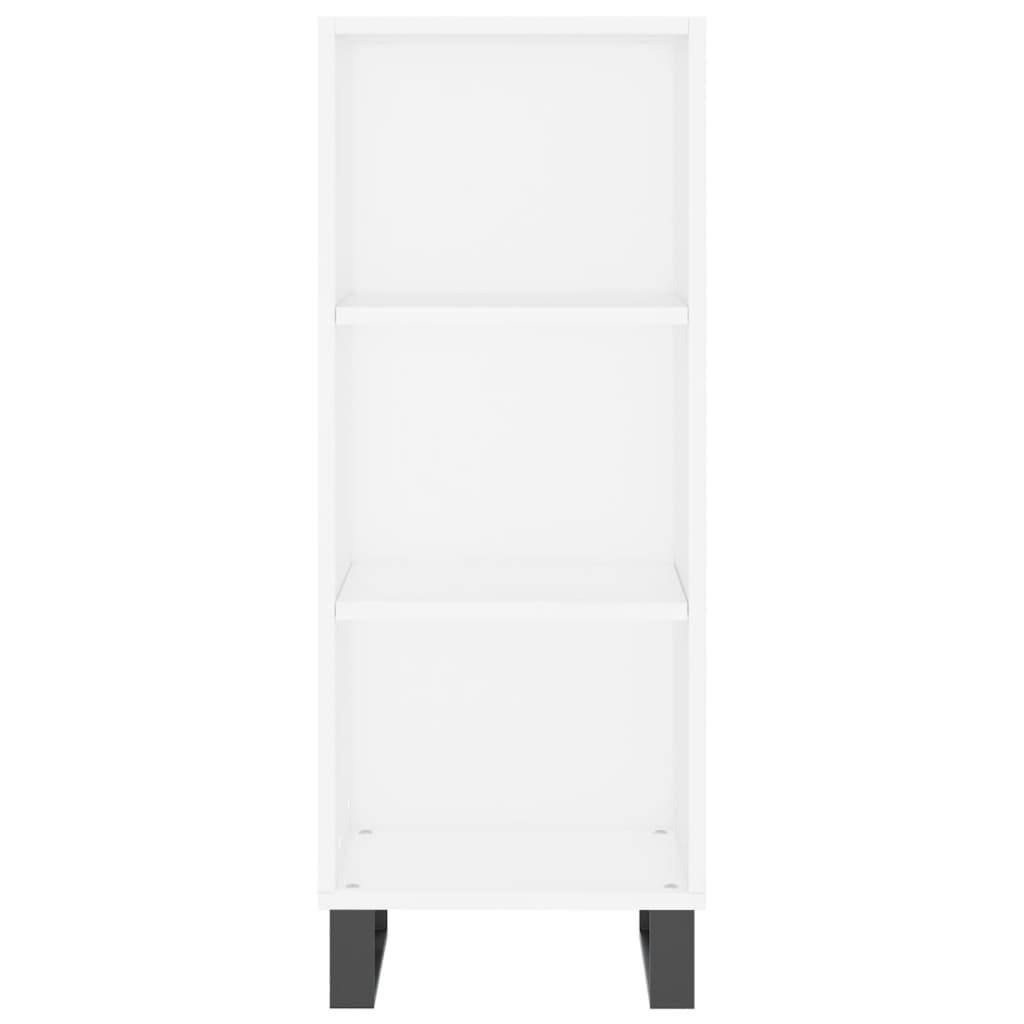 Hoge Kast 34,5X34X180 Cm Bewerkt Hout Wit