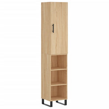 Hoge kast 34,5x34x180 cm bewerkt hout sonoma eikenkleurig