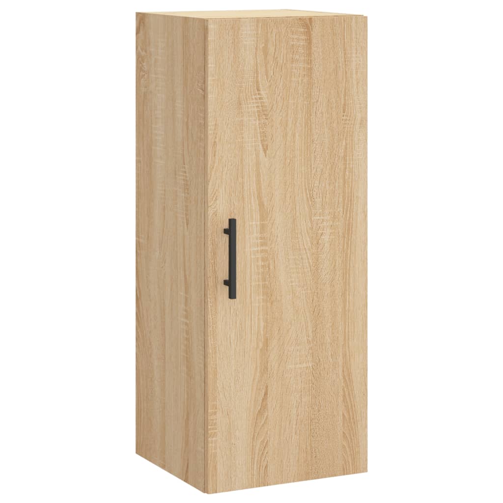 Hoge kast 34,5x34x180 cm bewerkt hout sonoma eikenkleurig