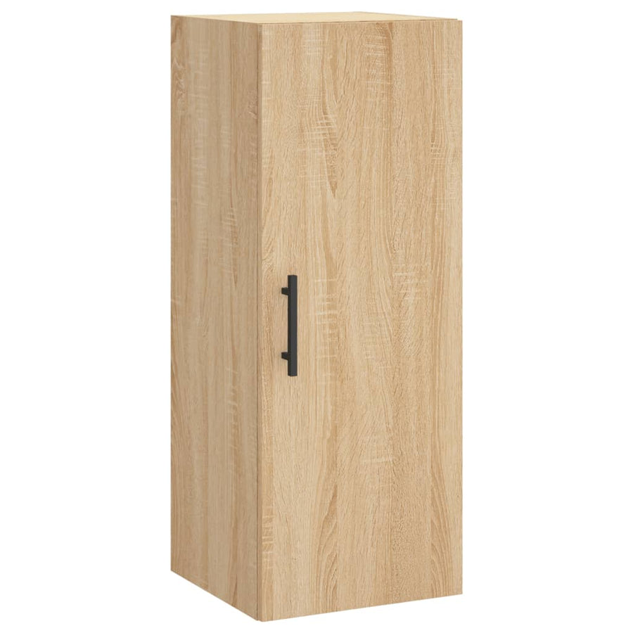 Hoge kast 34,5x34x180 cm bewerkt hout sonoma eikenkleurig