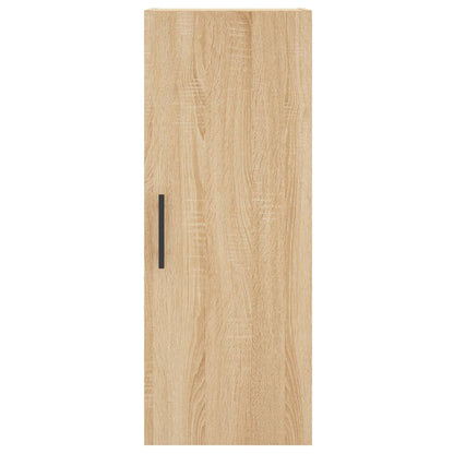 Hoge kast 34,5x34x180 cm bewerkt hout sonoma eikenkleurig