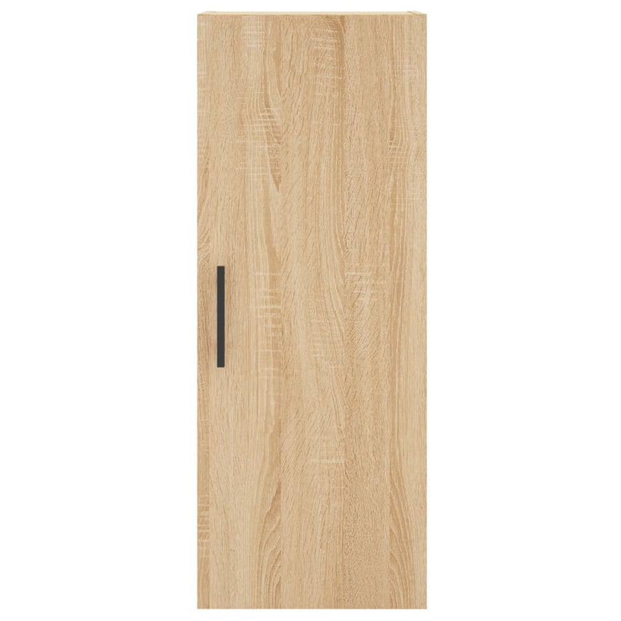 Hoge kast 34,5x34x180 cm bewerkt hout sonoma eikenkleurig