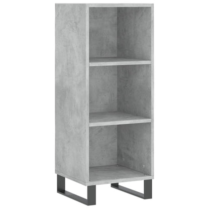 Hoge Kast 34,5X34X180 Cm Bewerkt Hout Betongrijs