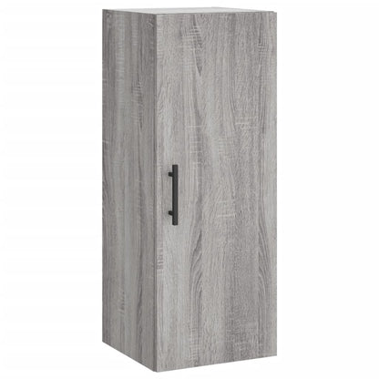Hoge kast 34,5x34x180 cm bewerkt hout grijs sonoma eikenkleurig