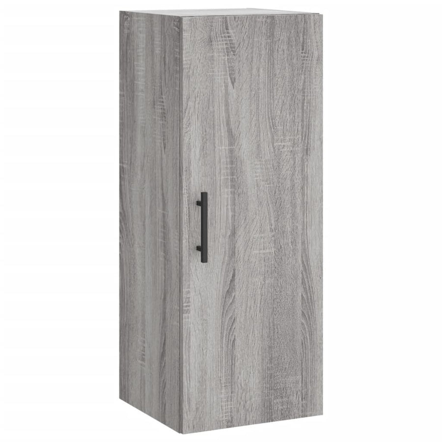 Hoge kast 34,5x34x180 cm bewerkt hout grijs sonoma eikenkleurig