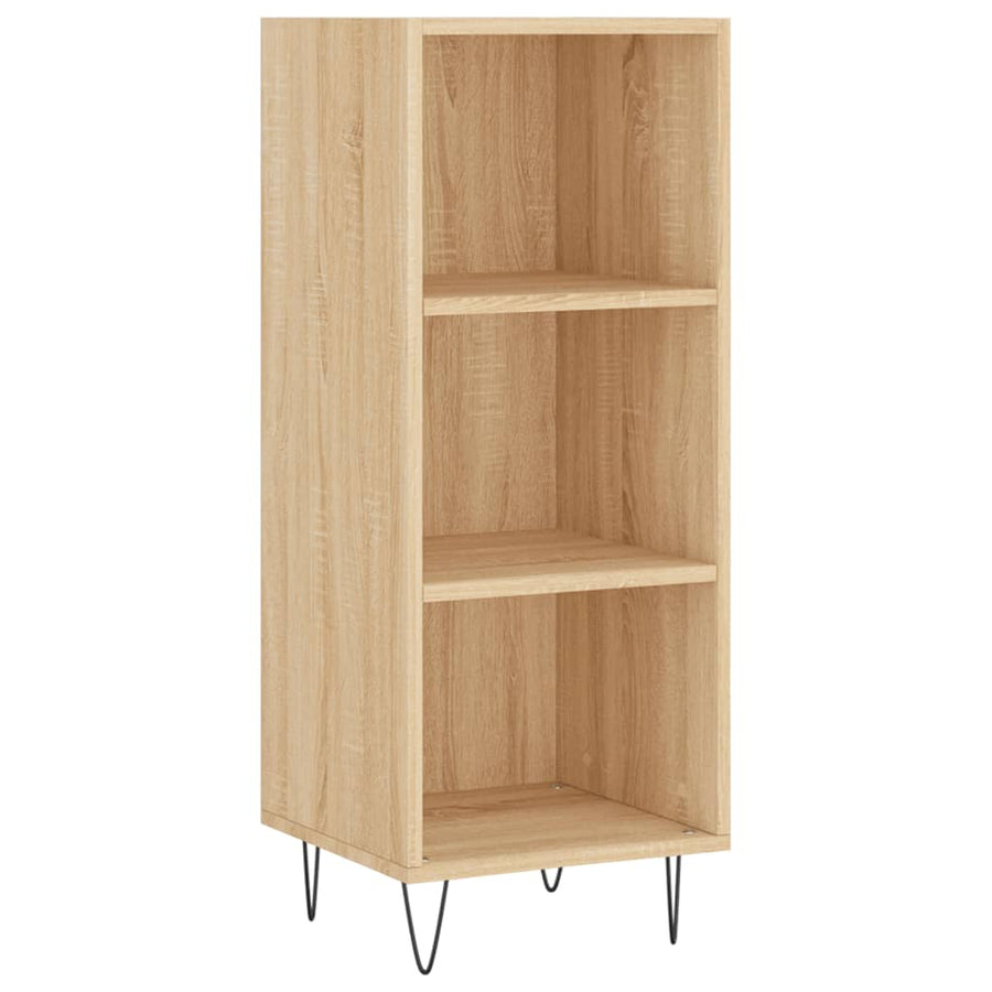 Hoge kast 34,5x34x180 cm bewerkt hout sonoma eikenkleurig