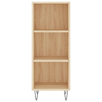 Hoge kast 34,5x34x180 cm bewerkt hout sonoma eikenkleurig