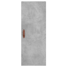 Hoge Kast 34,5X34X180 Cm Bewerkt Hout Betongrijs
