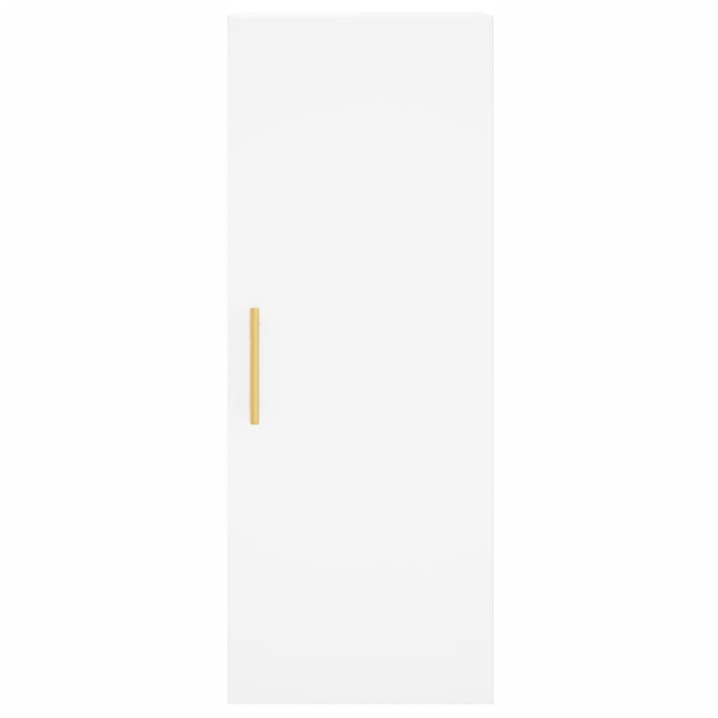 Hoge Kast 34,5X34X180 Cm Bewerkt Hout Wit