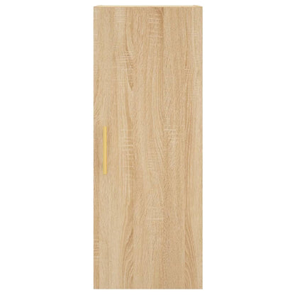 Hoge Kast 34,5X34X180 Cm Bewerkt Hout Kleurig Sonoma eiken