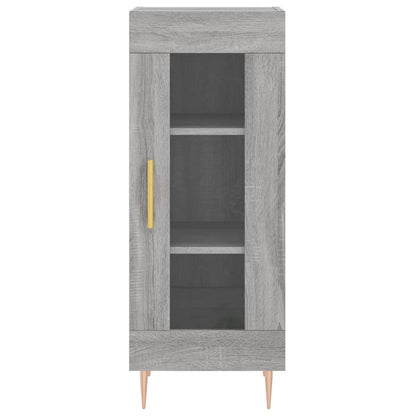 Hoge Kast 34,5X34X180 Cm Bewerkt Hout Grijs Sonoma Eikenkleurig