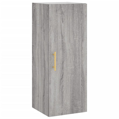 Hoge Kast 34,5X34X180 Cm Bewerkt Hout Grijs Sonoma Eikenkleurig