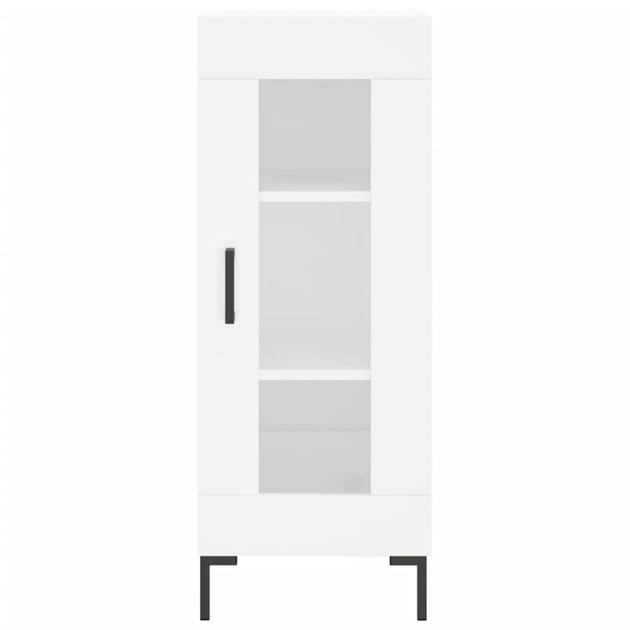 Hoge Kast 34,5X34X180 Cm Bewerkt Hout Wit