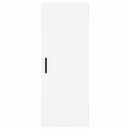Hoge Kast 34,5X34X180 Cm Bewerkt Hout Wit