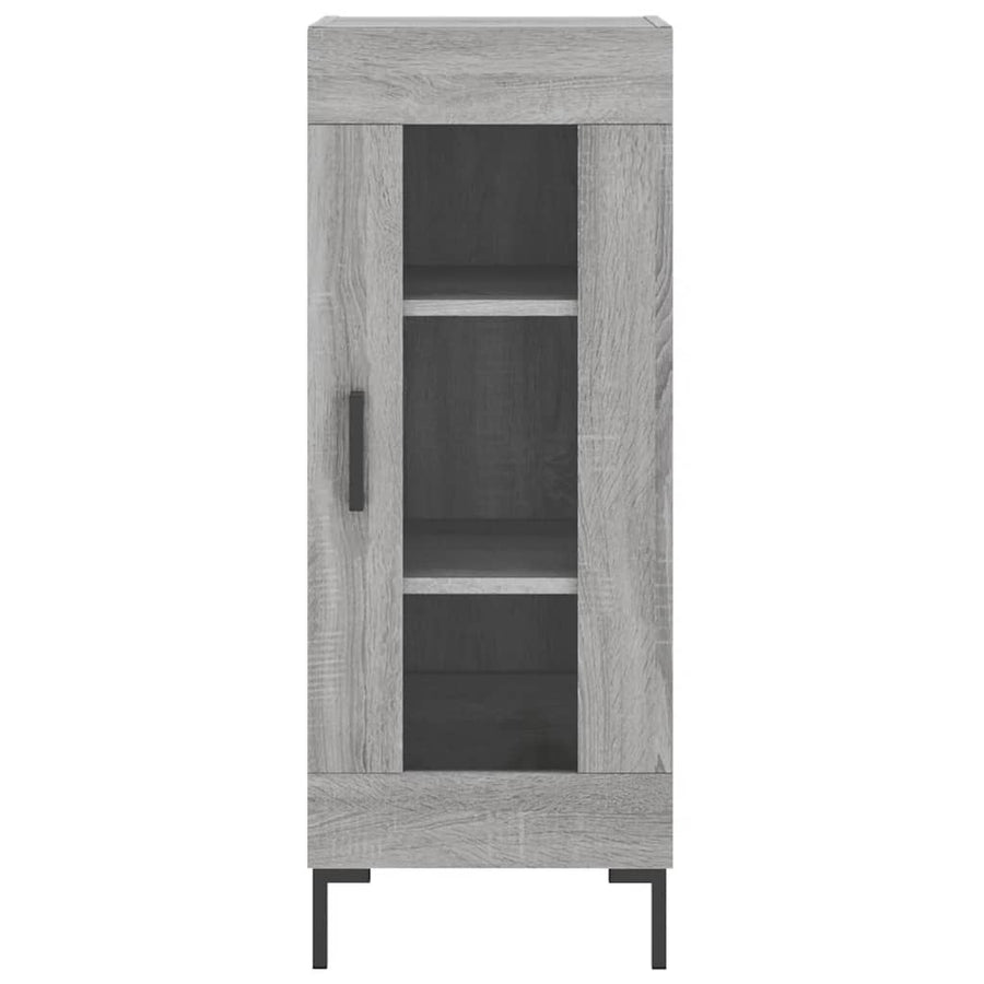 Hoge Kast 34,5X34X180 Cm Bewerkt Hout Grijs Sonoma Eikenkleurig