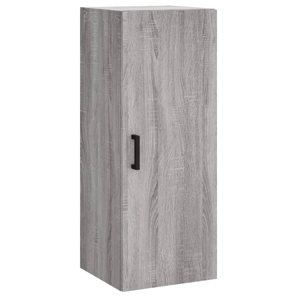 Hoge Kast 34,5X34X180 Cm Bewerkt Hout Grijs Sonoma Eikenkleurig