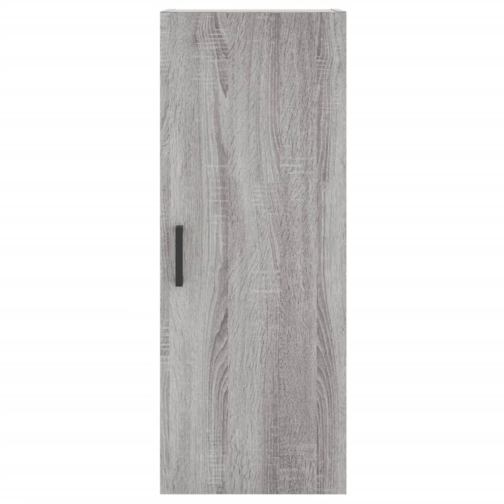 Hoge Kast 34,5X34X180 Cm Bewerkt Hout Grijs Sonoma Eikenkleurig