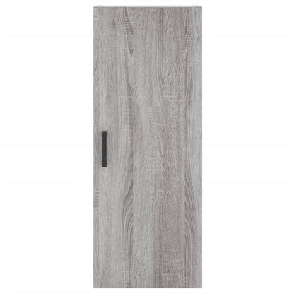 Hoge Kast 34,5X34X180 Cm Bewerkt Hout Grijs Sonoma Eikenkleurig