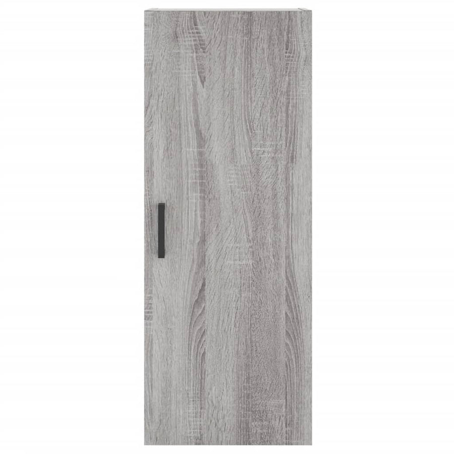 Hoge Kast 34,5X34X180 Cm Bewerkt Hout Grijs Sonoma Eikenkleurig