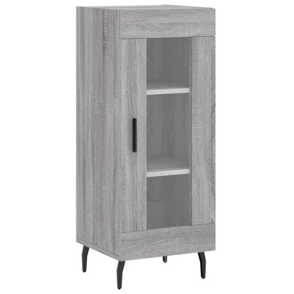 Hoge Kast 34,5X34X180 Cm Bewerkt Hout Grijs Sonoma Eikenkleurig
