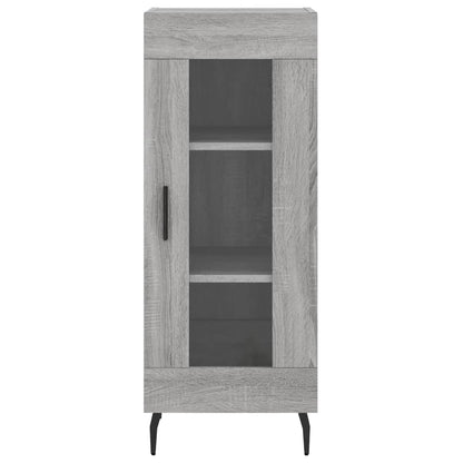 Hoge Kast 34,5X34X180 Cm Bewerkt Hout Grijs Sonoma Eikenkleurig