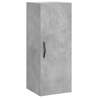 Hoge Kast 34,5X34X180 Cm Bewerkt Hout Betongrijs