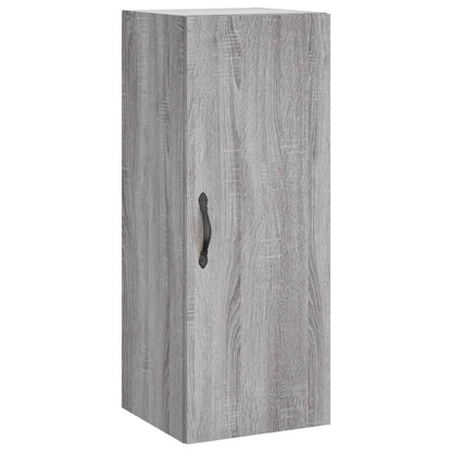 Hoge Kast 34,5X34X180 Cm Bewerkt Hout Grijs Sonoma Eikenkleurig