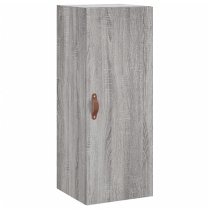 Hoge Kast 34,5X34X180 Cm Bewerkt Hout Grijs Sonoma Eikenkleurig