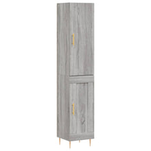Hoge Kast 34,5X34X180 Cm Bewerkt Hout Grijs Sonoma Eikenkleurig