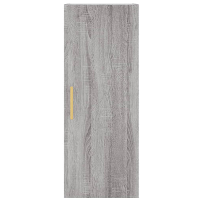 Hoge Kast 34,5X34X180 Cm Bewerkt Hout Grijs Sonoma Eikenkleurig