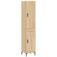 Hoge Kast 34,5X34X180 Cm Bewerkt Hout Kleurig Sonoma eiken
