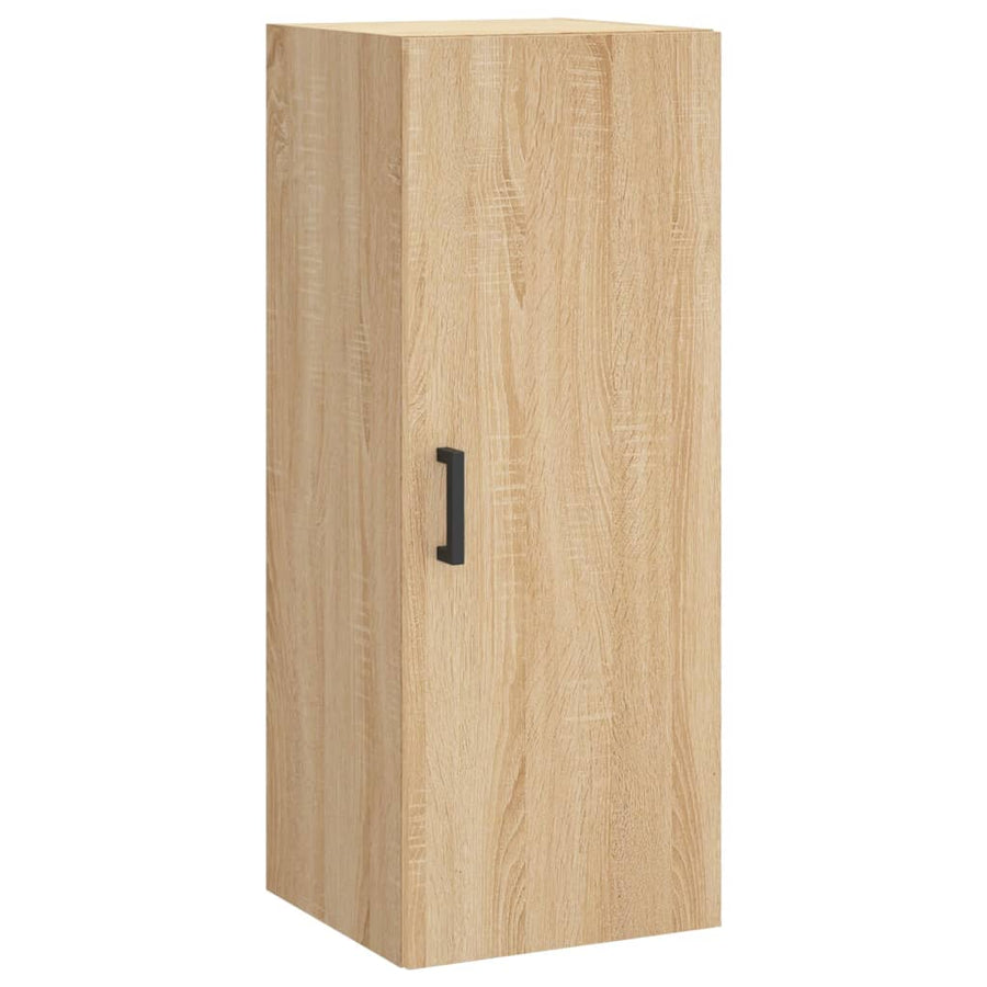 Hoge Kast 34,5X34X180 Cm Bewerkt Hout Kleurig Sonoma eiken