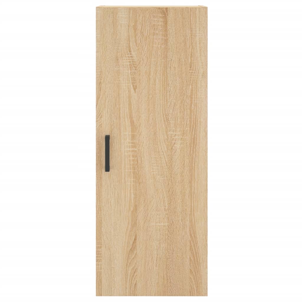 Hoge Kast 34,5X34X180 Cm Bewerkt Hout Kleurig Sonoma eiken